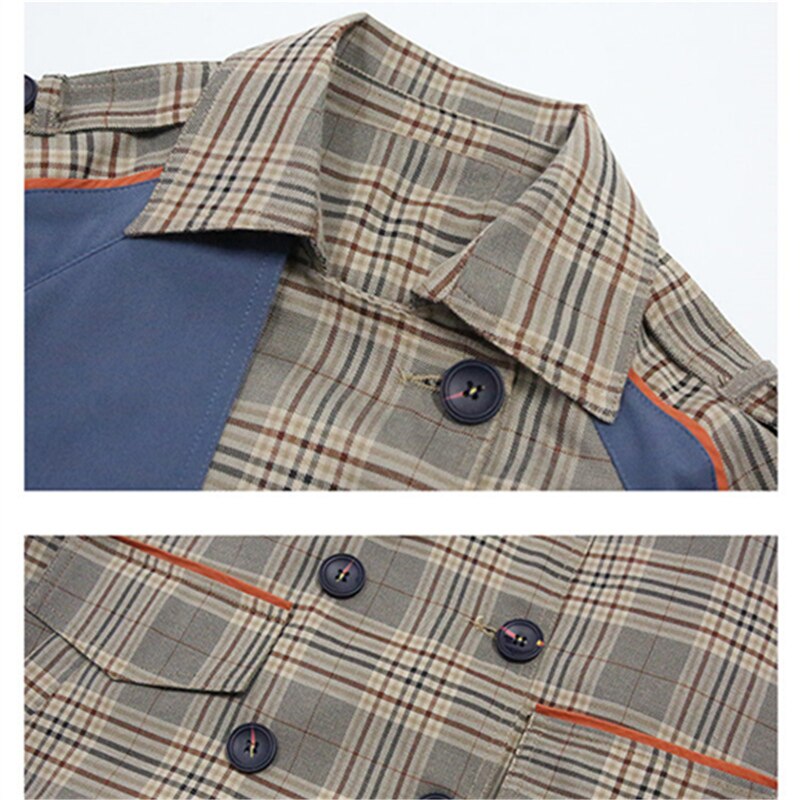 Geul Voor Meisjes Windjack Kids Kleding Overjas Herfst Mode Plaid Bovenkleding Tieners Dubbele-Knop Jassen 10 12 13 14 jaar