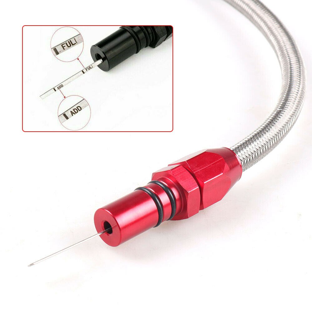 For GM Chevy Flexible Stainless Transmission Dipstick TH350 TH400 Turbo SBC BBC