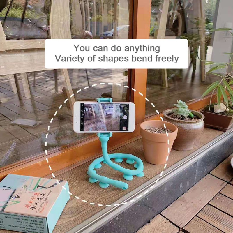soporte de pared en vivo , soporte para teléfono móvil, soporte para bicicleta de sobremesa para coche, soporte Flexible con ventosa
