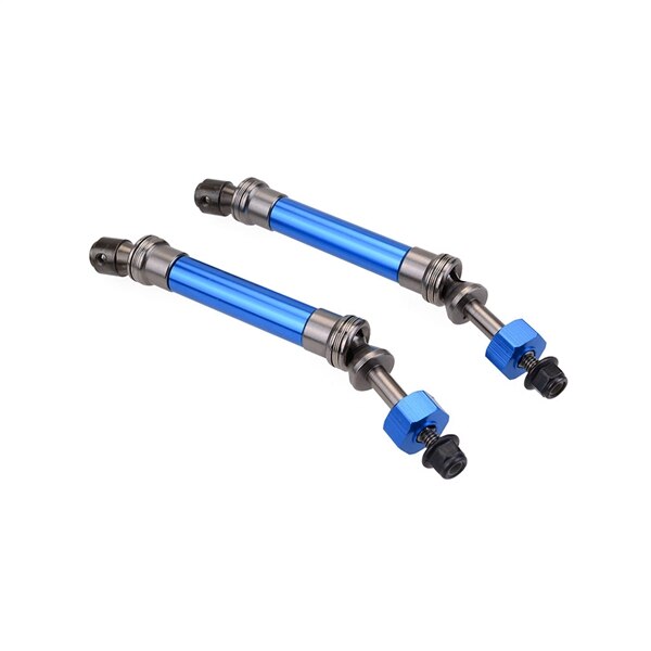 CVD Steel Front & Rear Drive Shaft Assembly Heavy Duty for 1/10 Traxxas Slash 4X4 Stampede VXL 2WD 6851R 6851X 6852R 6852X,Blue