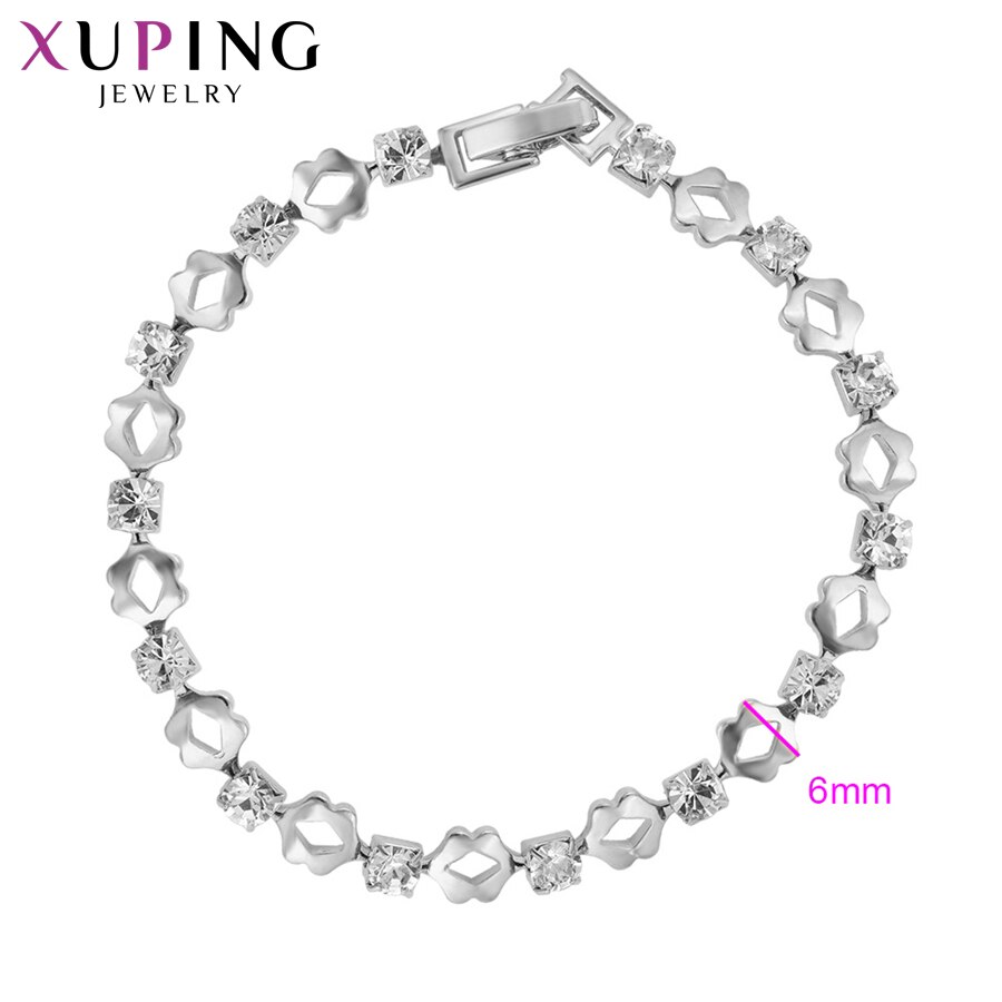 Xuping Bracelet Jewelry With Rhinestone Environmental Copper for Women Christmas Day S80-75051