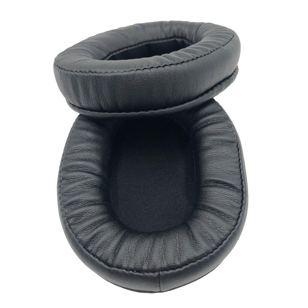 1 par øreputer til edifier  w855 w855bt bt w -855bt 855 headset hodetelefoner øreklokke pute erstatning øreputer erme skinn: Svart