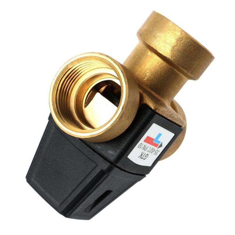 SHGO -Dn25 Solar Water Heater Valve 3-Way Thermostatic Mixer Valve 1 Inch 3 Way Male Thread Thermostatic Mixing Valve