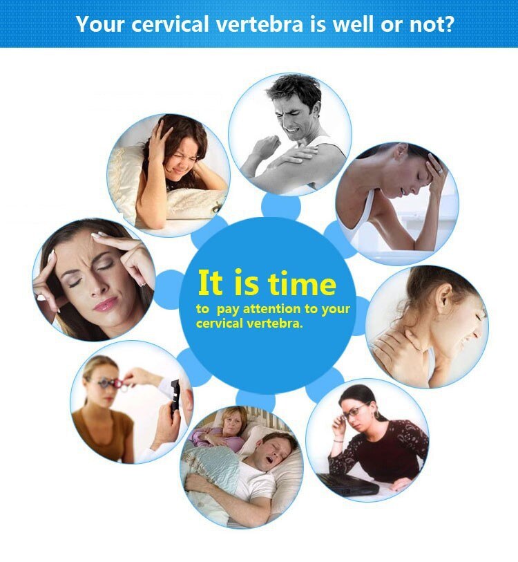 Opblaasbare Air Compressor Nek Cervicale Tractie Kraag Ondersteuning Therapie Massage Kussen Pijnbestrijding Reis Auto Cover Kussen