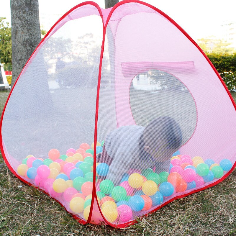 Baby Game Tent Marine Ball Fence Play House Kids Game Mosquito Nets Ball Pits Tunnel Tent For Children Portable Indoor Outdoor