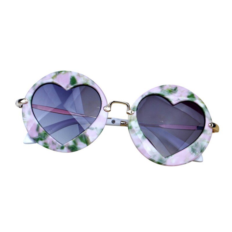 freundlicher Spielzeug Baby mädchen sonnenbrille für freundlicher herz schwarz rosa herz sonnenbrille für freundlicher: D