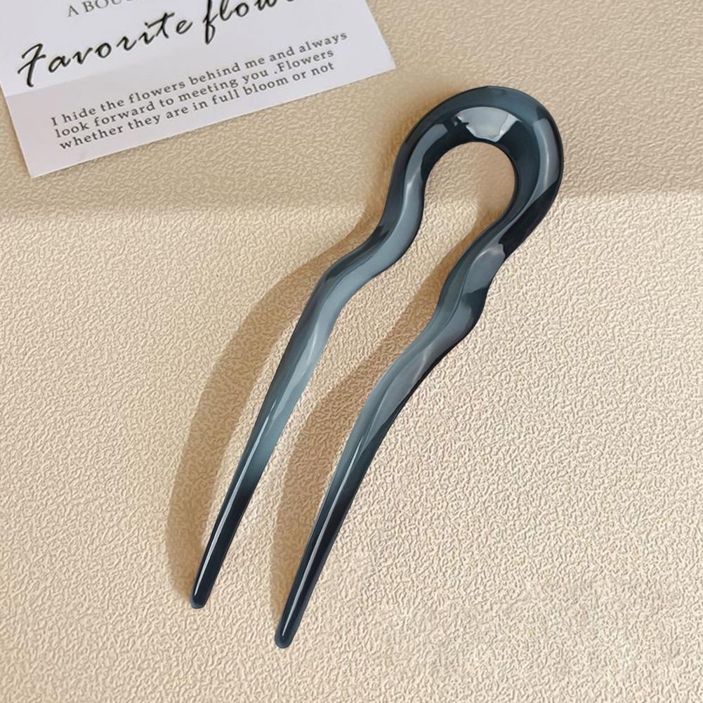 13cm French Hair Pin For Thick Thin Hair U-shaped French Twist Stick Hair Fork Chignons Pins Women Long Hair-Styling Accessories