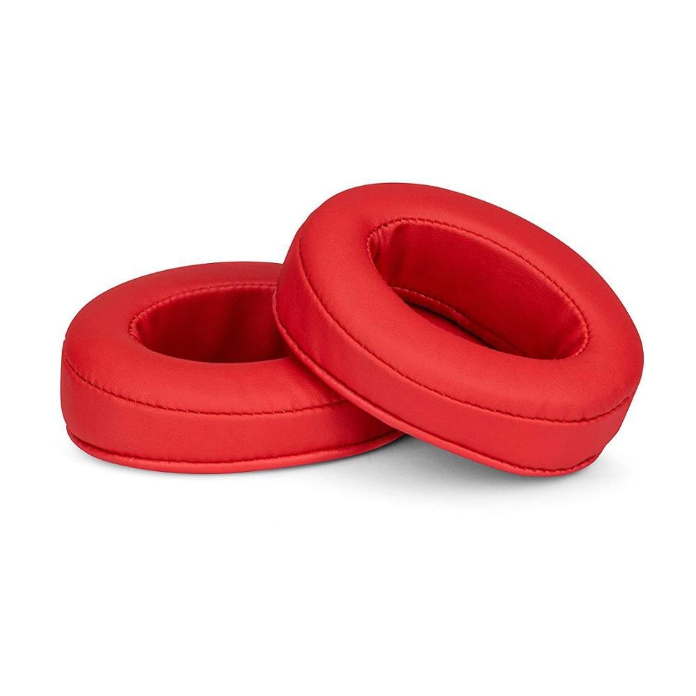 Replacement Angled Foam Ear Pads Cushions for Brainwavz HM5 For ATH-M50X for Sony MDR V6 Fit Many Headphones: Red