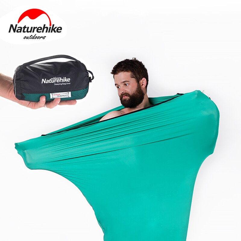 Naturehike all&#39;aperto sacco a pelo per mummia ad alta elasticità campeggio sacco a pelo ultraleggero fodera lenzuolo portatile Hotel Anti sporco