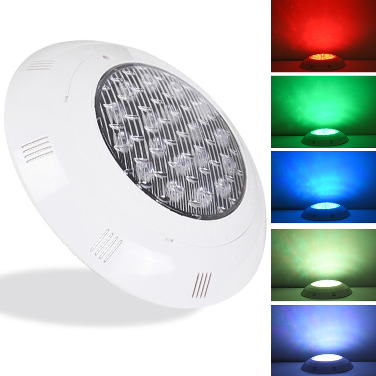 24V RGB Underwater Swimming Pool Light IP68 Waterproof Spa Lamp With Remote Control LED High-Power Infrared Wall-Mounted Light