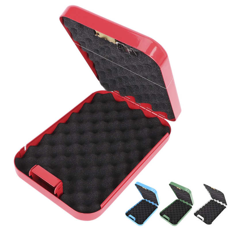 Mot de Passe mécanique Coffre-fort Portable Mini Mallette De Rangement Tôles D'acier À laminage à Froid Anti-vol Organisateur