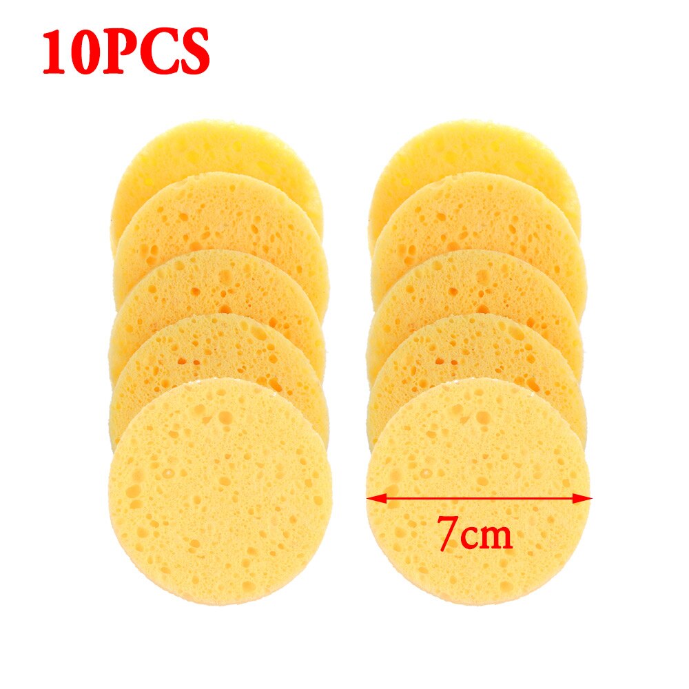 10 sztuk/paczka naturalne drewno miazgi gąbka, gąbka celulozowa gąbka celulozowa gąbka robić twarzy robić czyszczenia twarzy narzędzie robić pielęgnacji skóry: 2