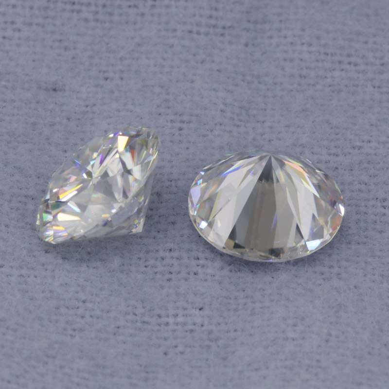 Laboratório cultivado diamantes frouxos moissanite gemstone 0.8 ct gh cor 6mm brilhante corte vvs forma redonda teste positivo provence jóias