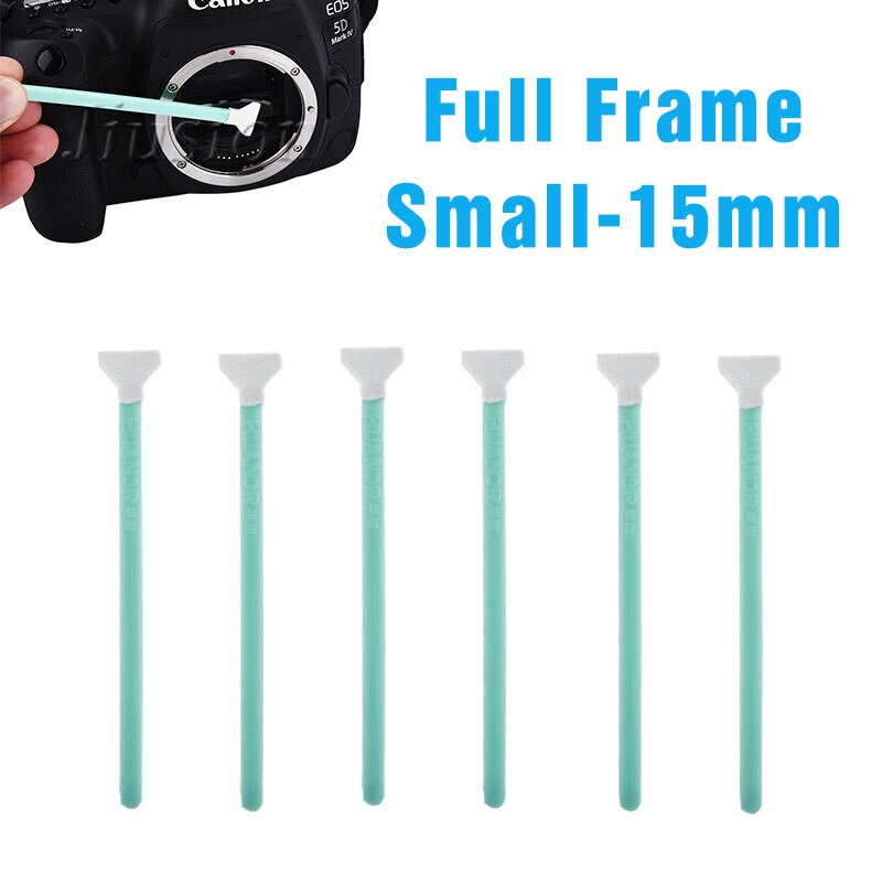 15mm nass Sensor Tupfer 6 stücke CCD CMOS Volle Rahmen Kleine Kamera Reinigung Anzug Objektiv Bildschirm Reiniger für Nikon Kanon Digital DSLR Kamera
