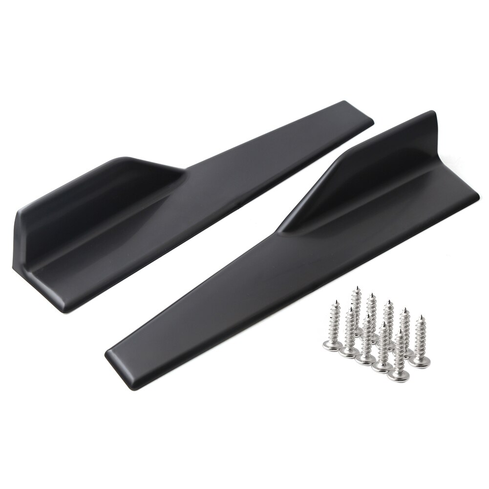 2Pcs Universal Fit Black Side Rok Rocker Splitters Winglet Vleugels Voor Auto 'S Jld