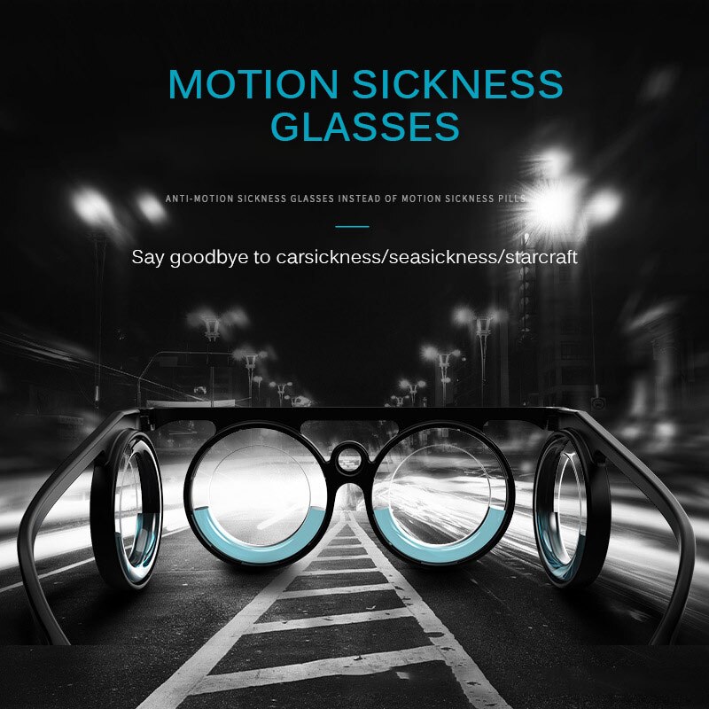 Anti-Sickness Glasses For Cars Ships And Airplanes 3D Vertigo Prevention For Adults And Children Portable Lensless Glasses