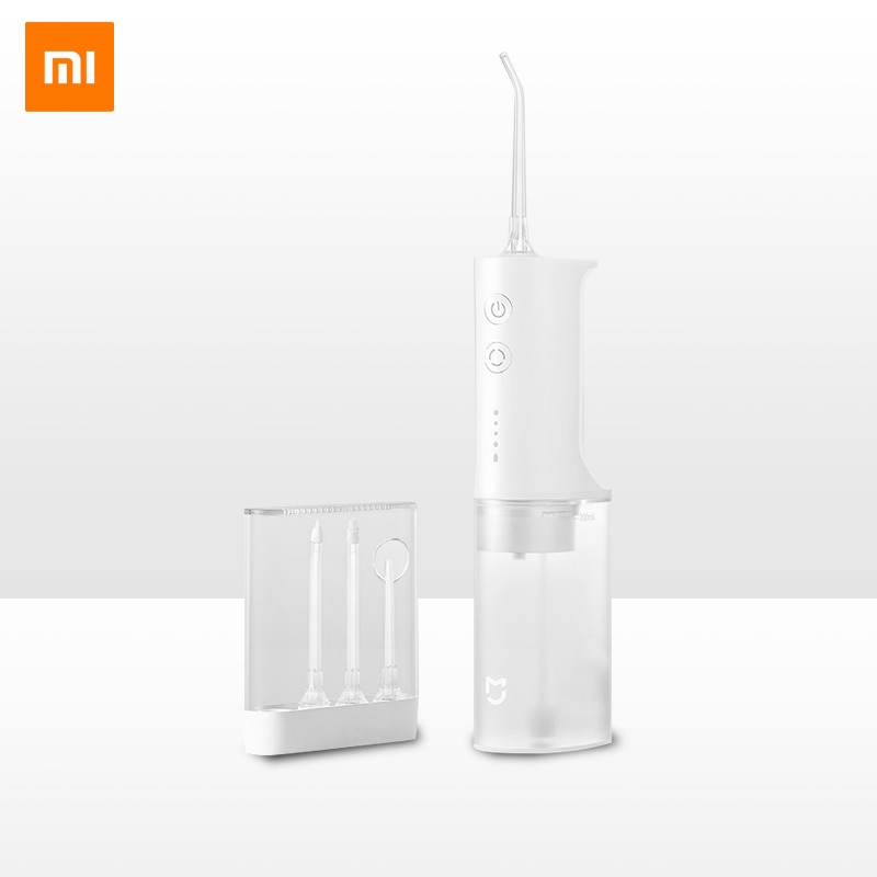 Xiaomi – irrigateur buccal électrique IPX7, Jet dentaire étanche, 4 Modes de nettoyage Oral, 4 buses, mémoire de bouche