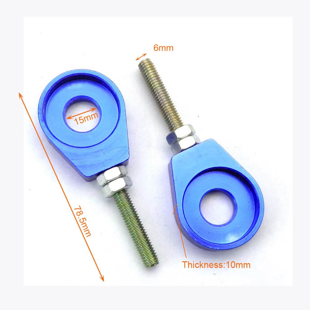 2 szt. 15mm napinacz łańcucha regulacyjne robić XR CRF 50 70 dół brud rower'i niebieski czerwony srebrny czarny dostępny