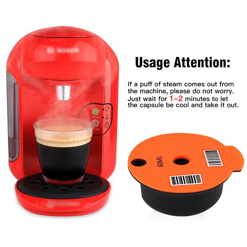 Refillable Reusable Coffee Capsule Pods Cups Nespresso Coffee Capsule Pod Lid