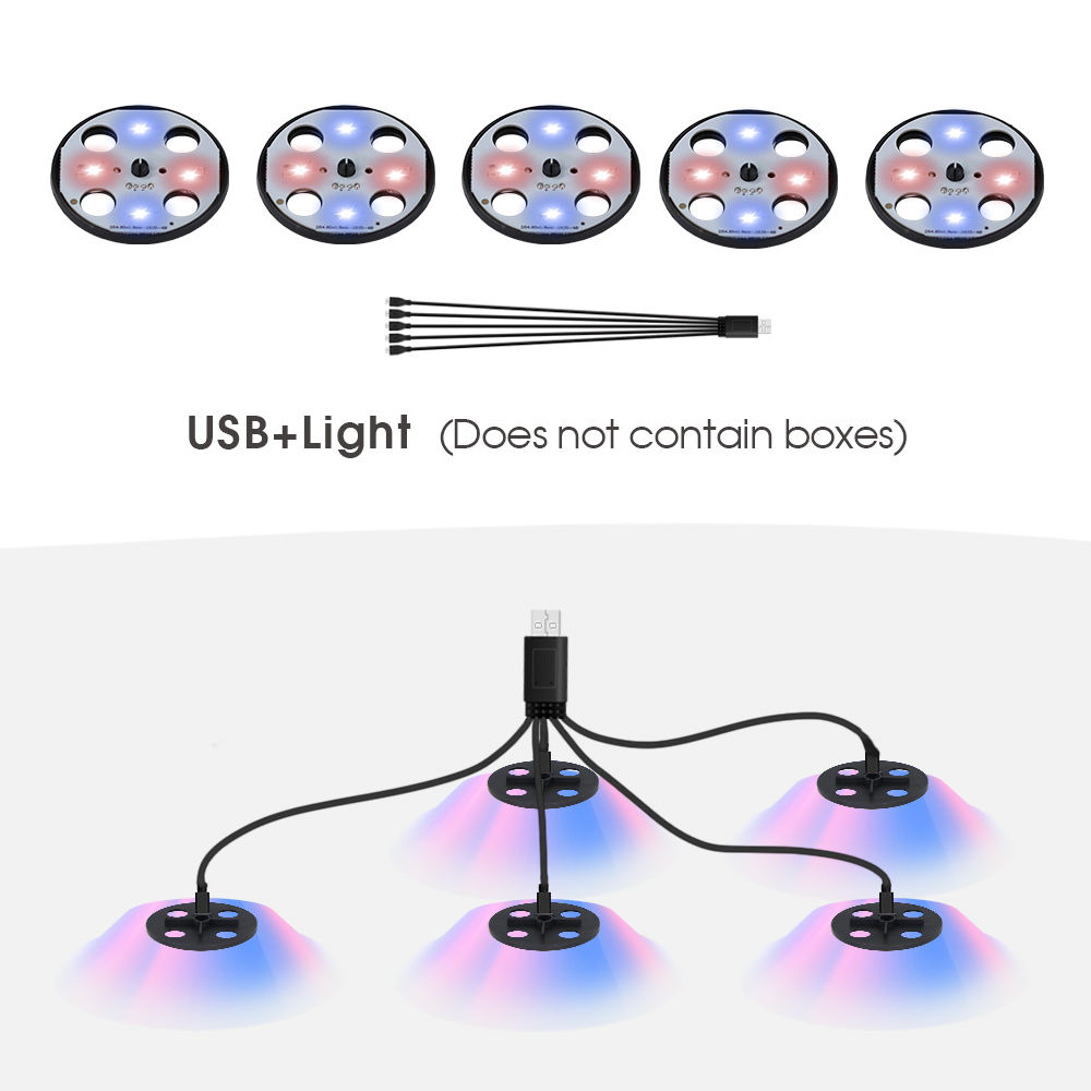 Indoor Garden Hydroponics Growing System LED Grow Light for Seed Starter Red Blue Lighting Greenhouse Germination Humidity Dome: Yellow