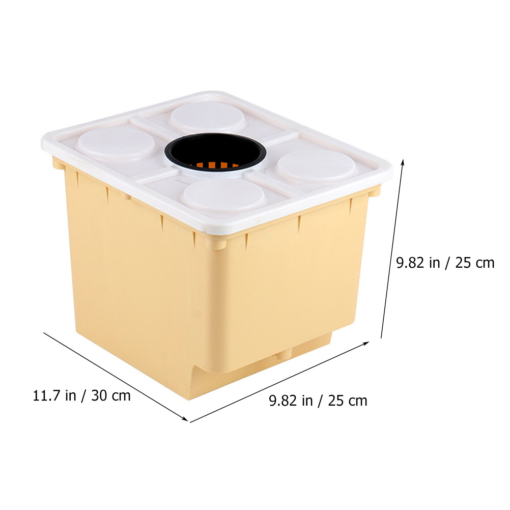 Cubo con sistema hidropónico para cultivo sin suelo, soporte para plantar verduras, cubo para vivero, fruta, cubo para invernadero, guardería: Default Title