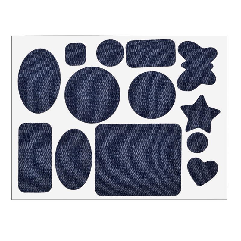 Gjør-det-selv stryke-på-denim-lapper for klær jeans selvklebende reparasjonsstoff gjør-det-selv-husholdningsklær sy stoff denim-lapper: 02