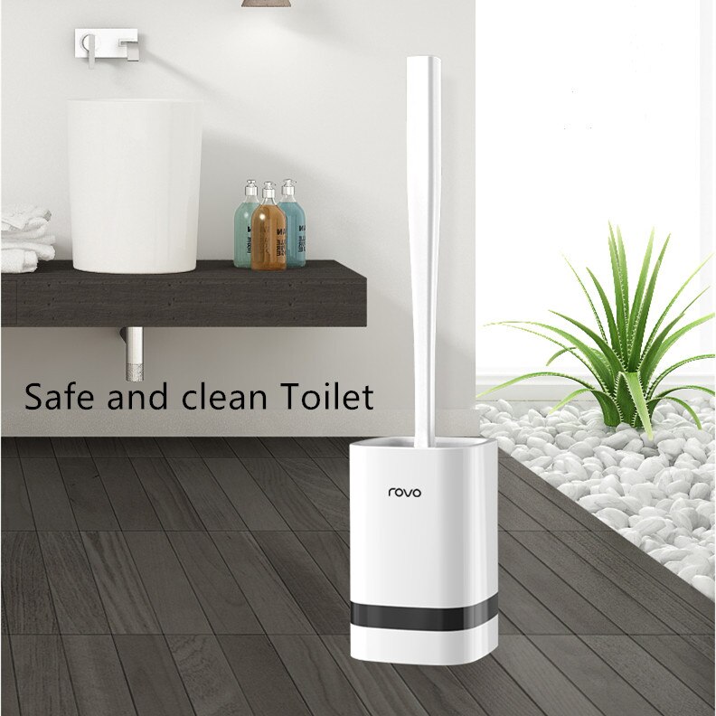 ROVO Intelligent brosse de toilette électrique Rechargeable puissant longue poignée brosse de toilette pour 35s désinfection stérilisateur