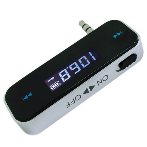 3.5mm In-car Music Audio FM Transmitter LCD Display Car Kit Mini Wireless Transmitter For Android / iPhone