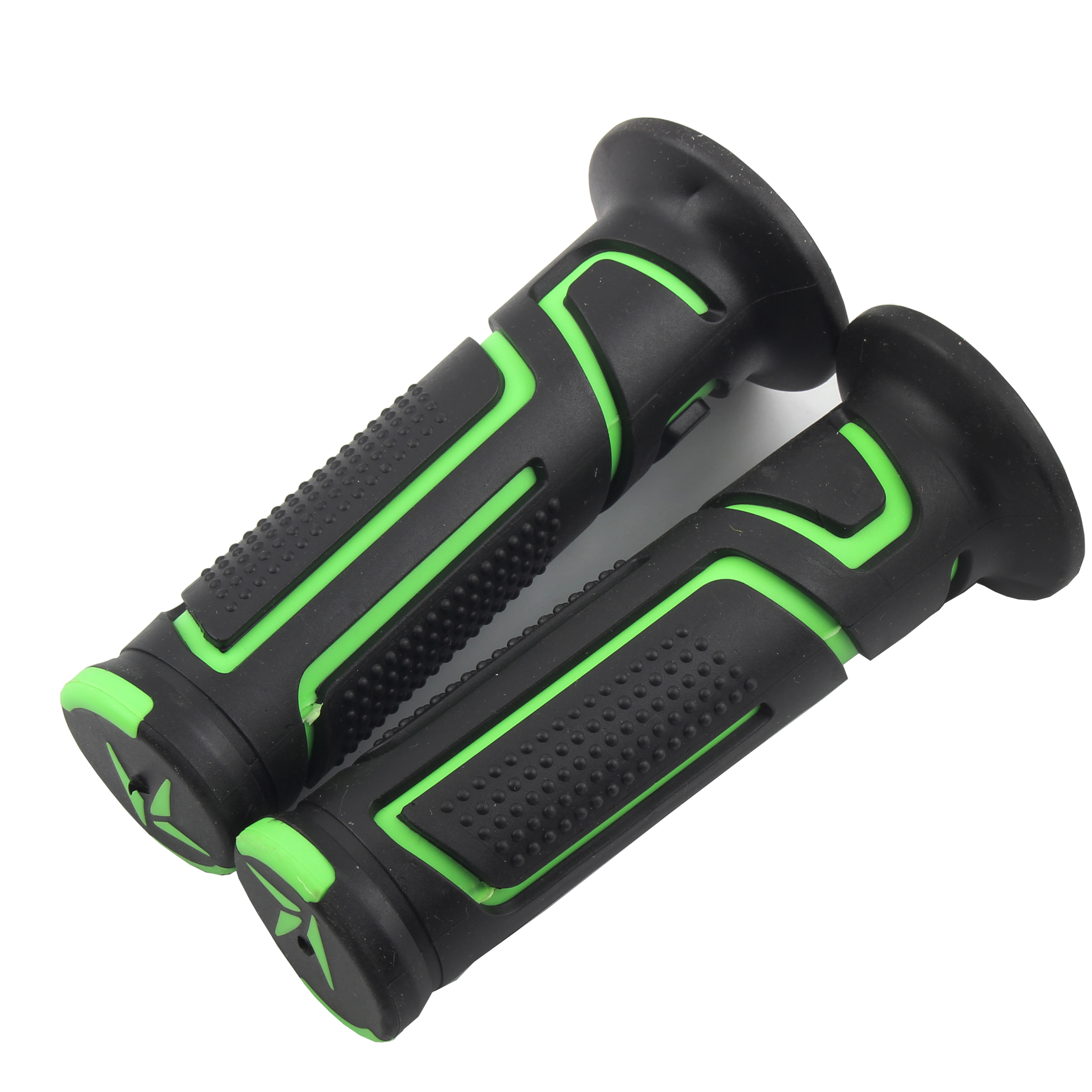 Empuñaduras universales de 22mm y 24mm, empuñaduras de manillar de motocicleta Dirt Pit Bike, manija de freno de motocicleta para Yamaha Kawasaki Suzuki: Castaño