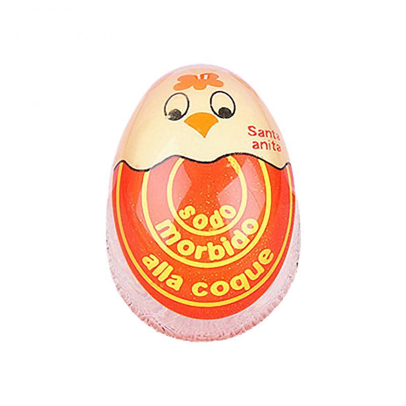 1pcs Egg Perfect Color Changing Timer Yummy Soft Hard Boiled Eggs Cooking Kitchen Eco-Friendly Resin Egg Timer Red Timer Tools: 02