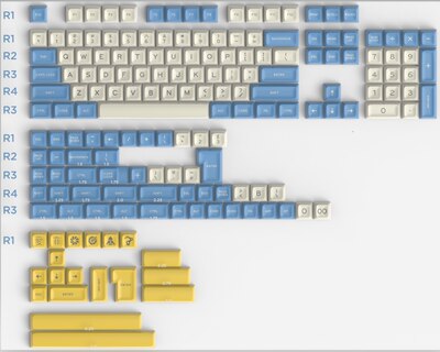 172 Keys/set For Wired USB Mechanical Gaming keyboard SA KEYCAP ABS DOUBLE SHOT Keycap For Cherry MX Switch SA Profile Key Caps: KIT 7