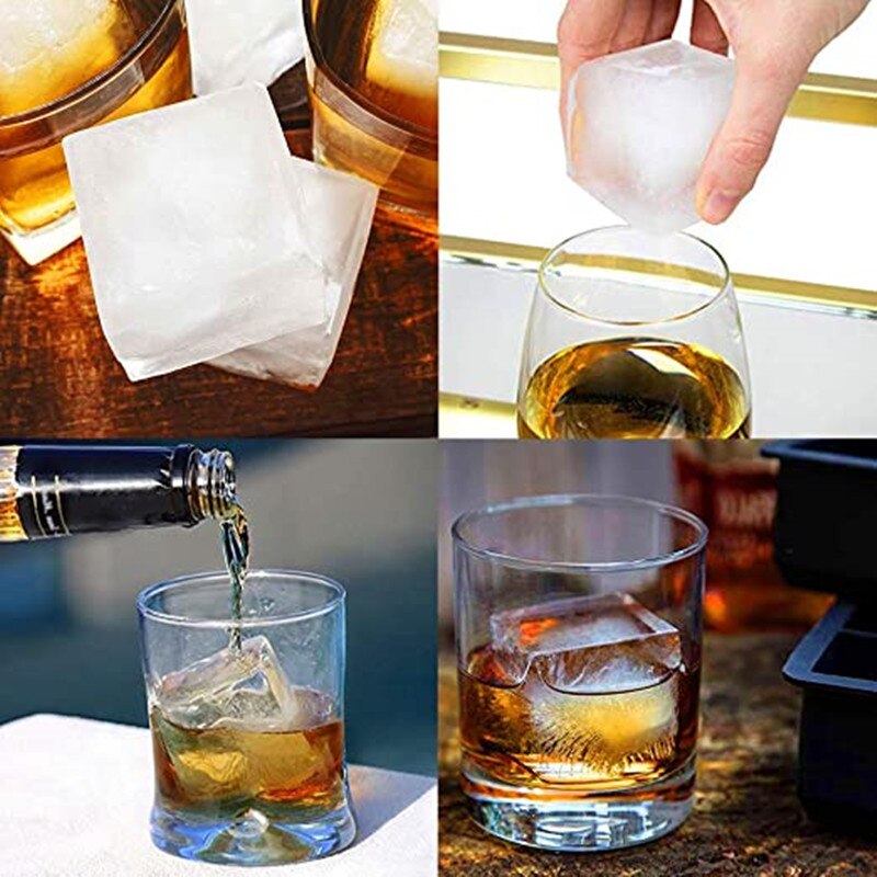 Perfect Ice Cube Silicone Cube Maker Form Cake Pudding Chocolate Molds Easy to Remove Ice Trays Fade Resistant