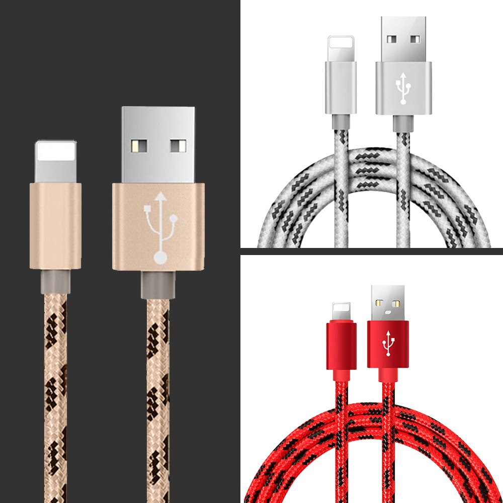 Linha de Carga Cabo de Dados USB para o IPhone Da Apple X 7 6 8 5S 6 S XS Mais MAX XR para mini IPad 8 Pin Rápido Carregamento De Sincronização Cabos de Fio 1 M
