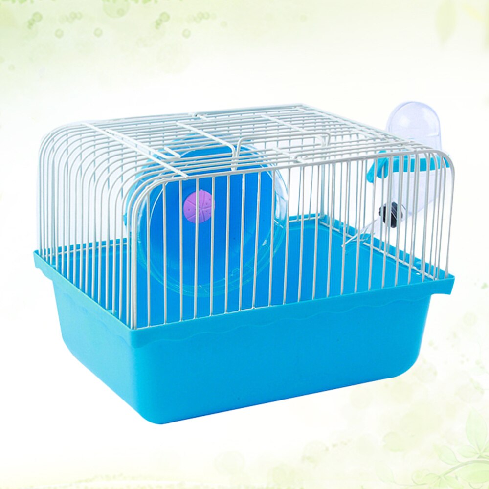 Hamster Cage Pet House Portable Small Pets House Chinchilla Hamster Travel House (Blue): Default Title