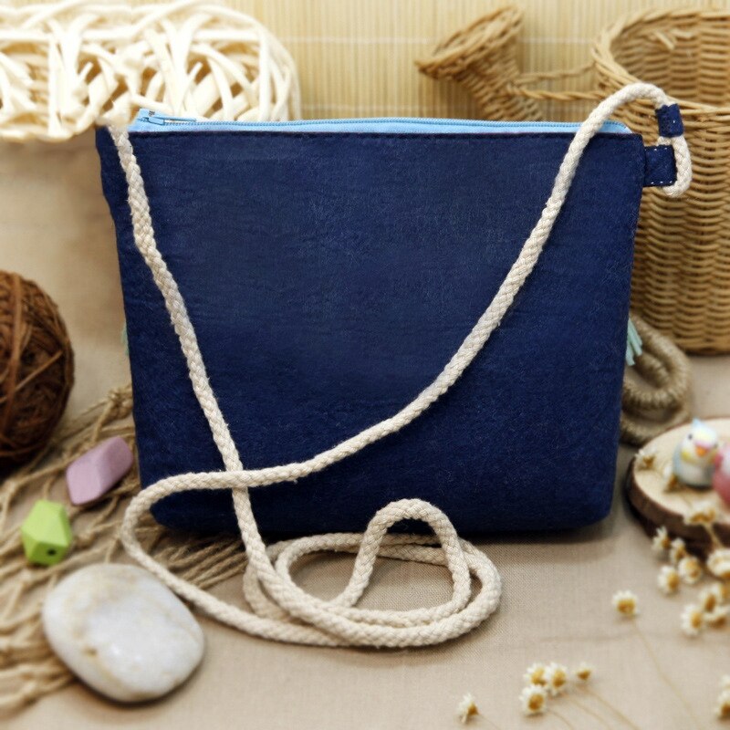 Handmade Nonwoven Coin Purse Cute Felt Shoulder Bag Kit Diy Sewing Felt Crafts ll