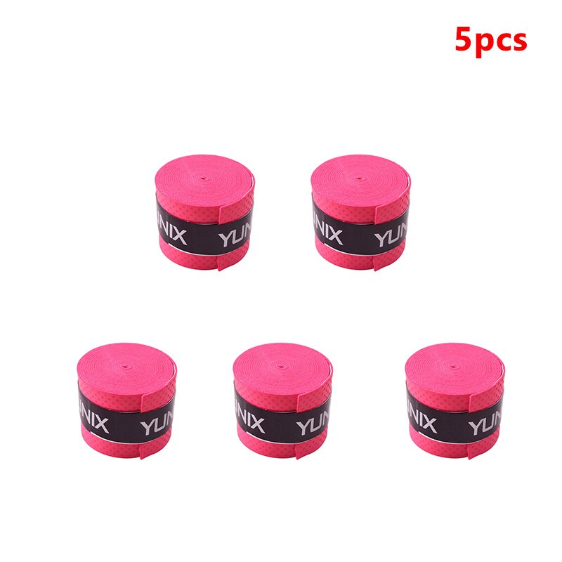 10 sztuk tenis Overgrip tenis antypoślizgowa rakieta PU uchwyt wędki opaska pochłaniająca pas odchudzający antivibrador Grip: Red 5PCS