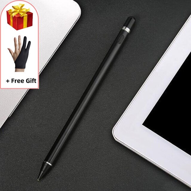 Pencil For Lenovo Tab M10 HD Gen 2 M10 Plus M10 FHD Rel Active Stylus Pen Touch Pen with Dual Touch Function Rechargeable Stylus: black