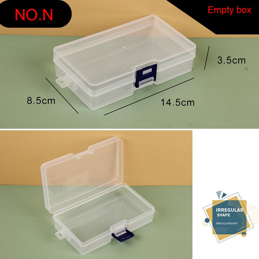 Plastic Storage Box Adjustable 1-36 Grids Compartment Jewelry Earring Bead Screw Holder Case Display Organizer Container