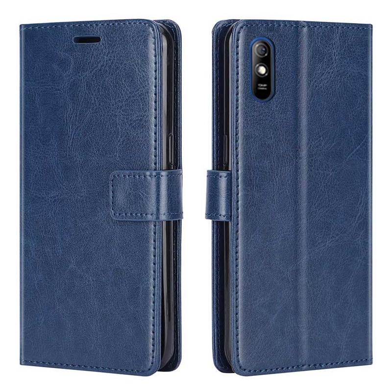 Funda de cuero para Xiaomi Redmi 9 A, funda trasera para Redmi 9A, funda con tapa de teléfono para Xiaomi Redmi 9 A 9A