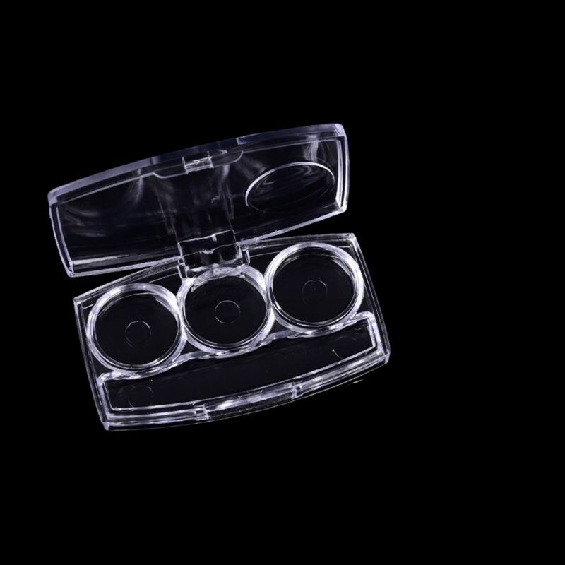 Estuche de plástico para sombra de ojos Vacío claro, caja de lápices de labios con forma rectangular, bandeja de paleta de pigmentos, dispensador de maquillaje, herramienta cosmética