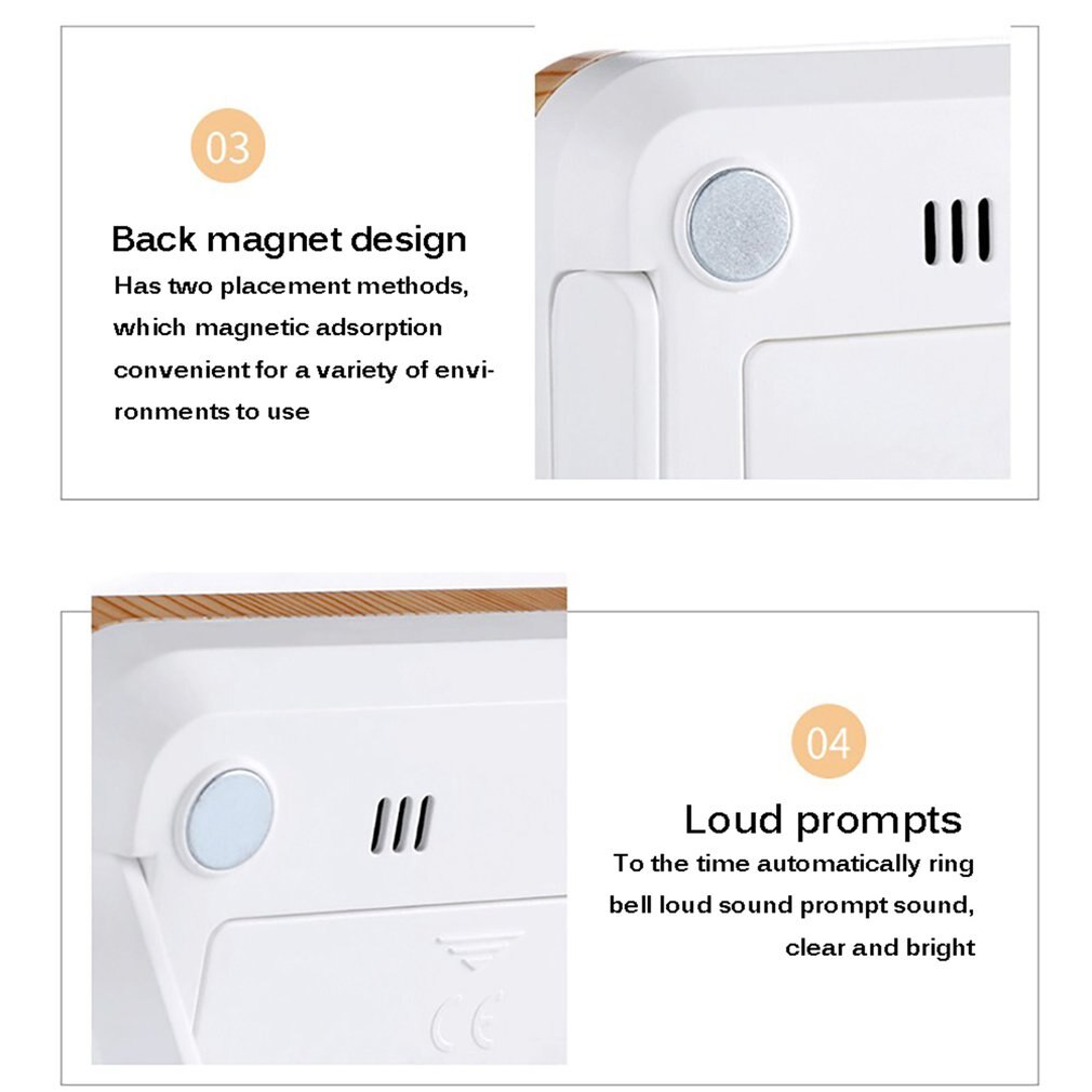 Touch Screen Timer Countdown Reminder Without Battery With Magnetism 99 Minutes Long Timing Touch Screen Button Operation