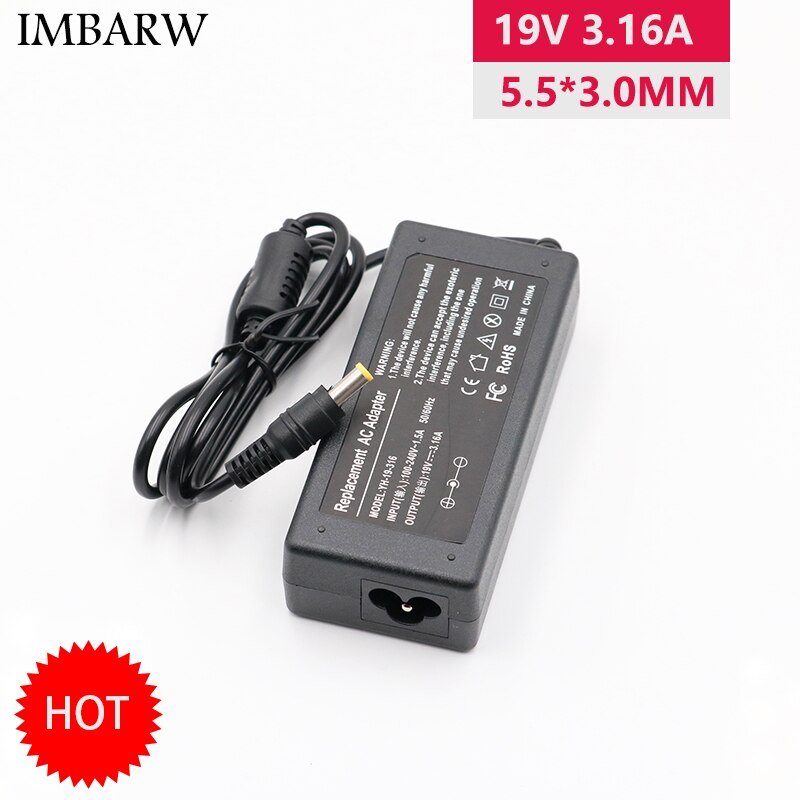 19V 3,16 A 5,5x3,0mm AC Netzteil Adapter Für Samsung NP300V5A RV411 R428 RV415 RV420 RV515 r540 R510 R522 R530 Laptop Ladegerät