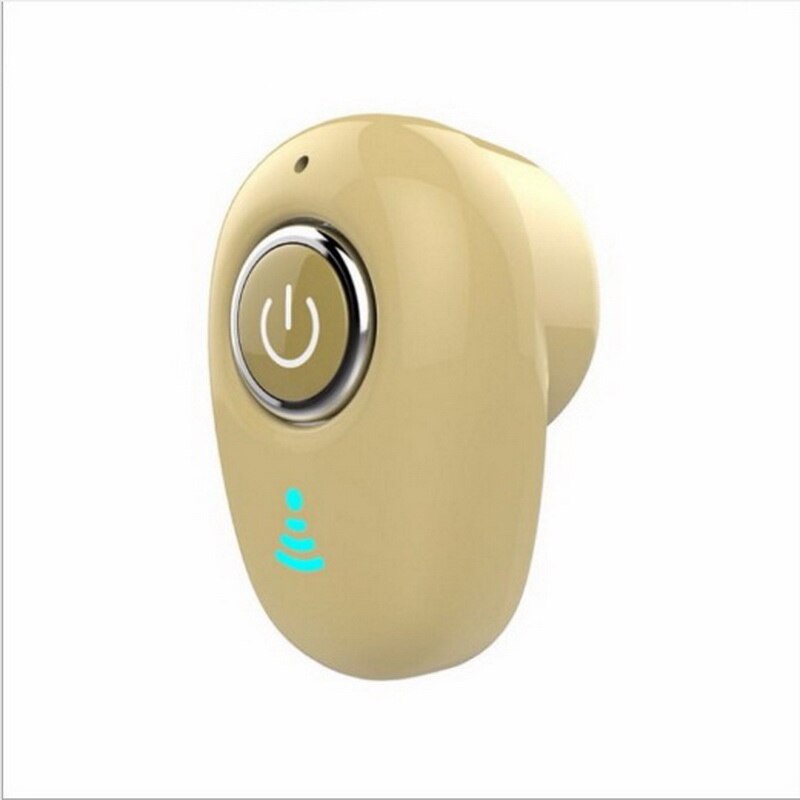 Mini auriculares inalámbricos con Bluetooth, dispositivo Invisible, con cancelación de ruido, manos libres, estéreo, TWS, con micrófono: Gold