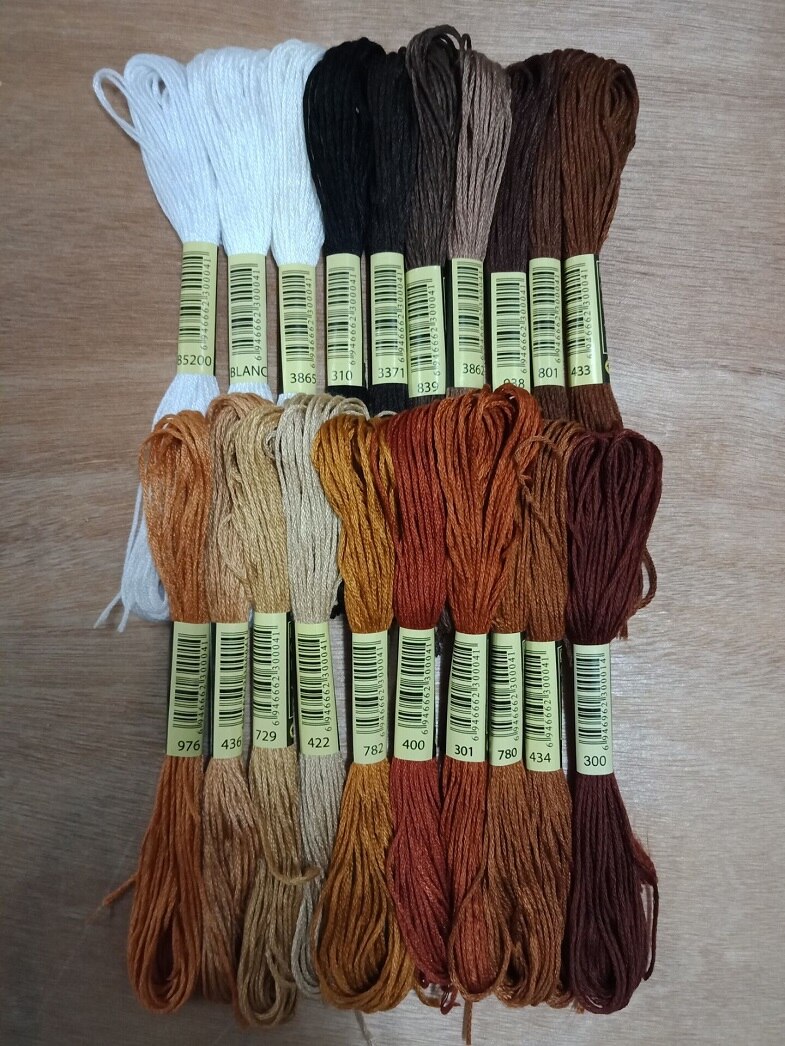 50/100/150/200/250/300/447pcs Different Colors No Repeated Colors Embroidery Floss Cross Stitch Floss Thread