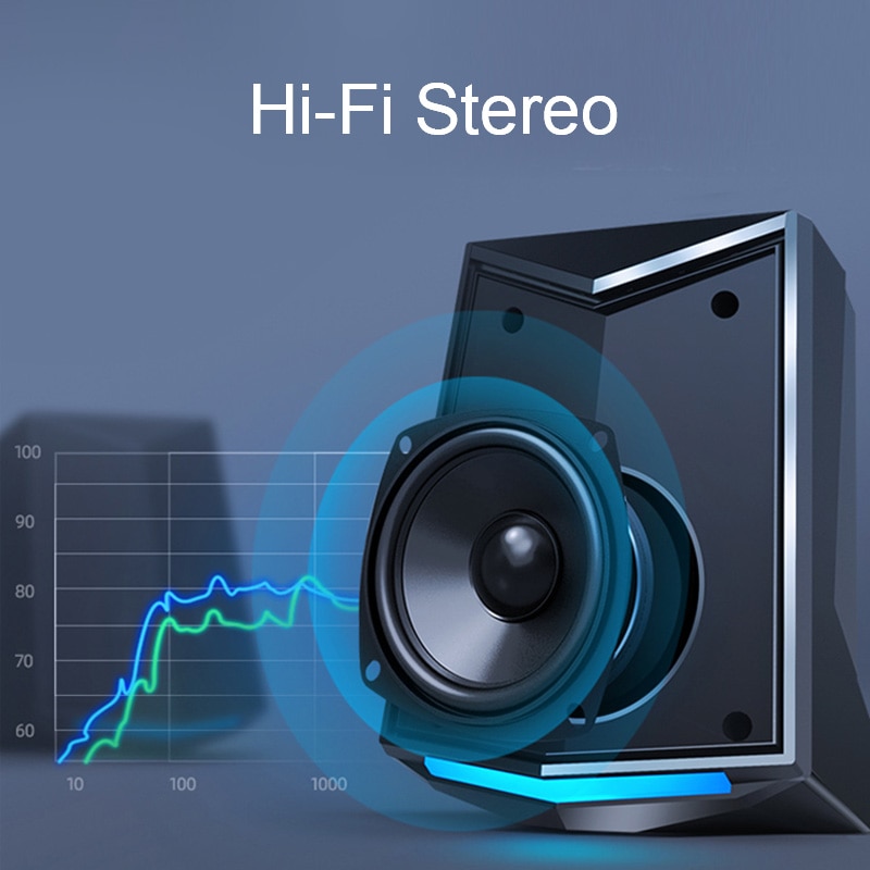 Full Range 3D Stereo Subwoofer Bass Pc Desktop Speaker Portable Music Dj Usb Computer Speakers Voor Laptop Tv