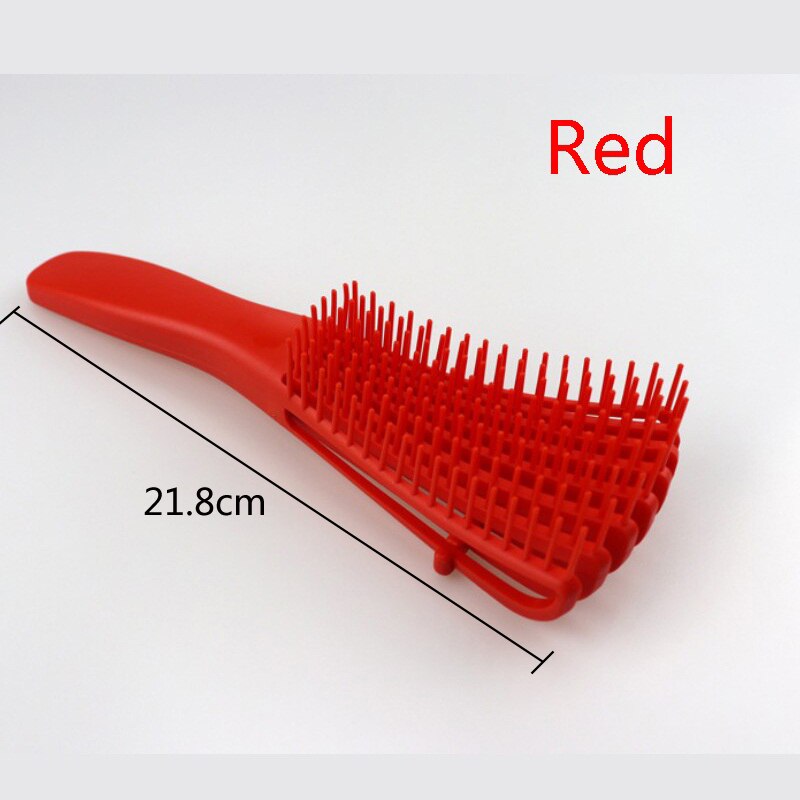 Scalp Detangling Massage Brush For Women Afro Natural Hair African 4C Kinky Curly Long Wavy Hair Scrub Styling Tool: 1pc Normal Red