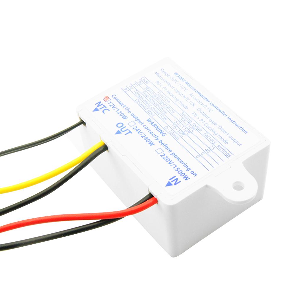Digitale temperatuurregelaar 10a thermostaatregelaar met sondesensor thermometer thermoregelaar  dc12v/dc24v/ac220v