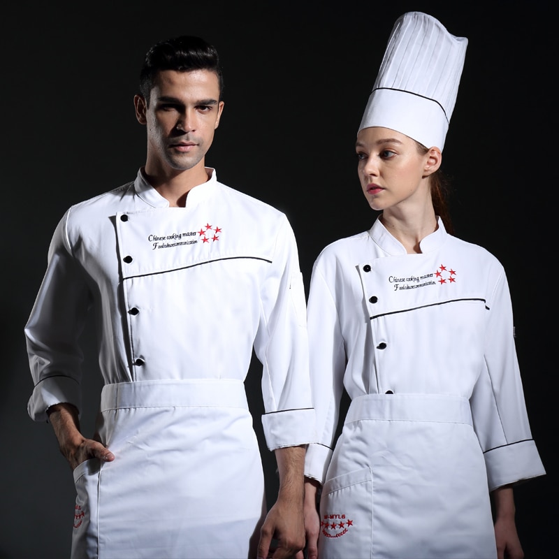 M  to 4xl stor størrelse kokk jakke hotell kvinner og menn kokk slitasje western restaurant kokk master coat