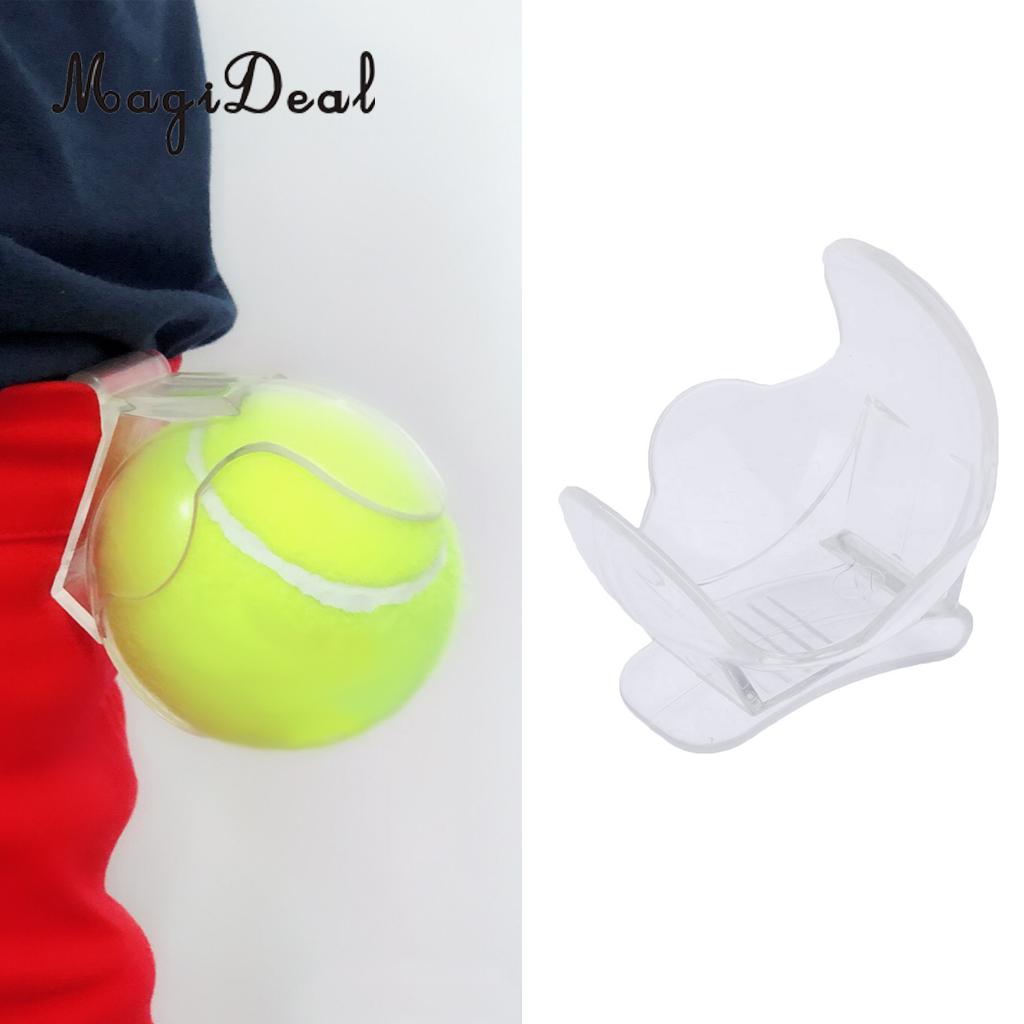 Soporte para pelota de tenis, Clip transparente para la cintura, accesorios para equipo de entrenamiento de pelota de tenis