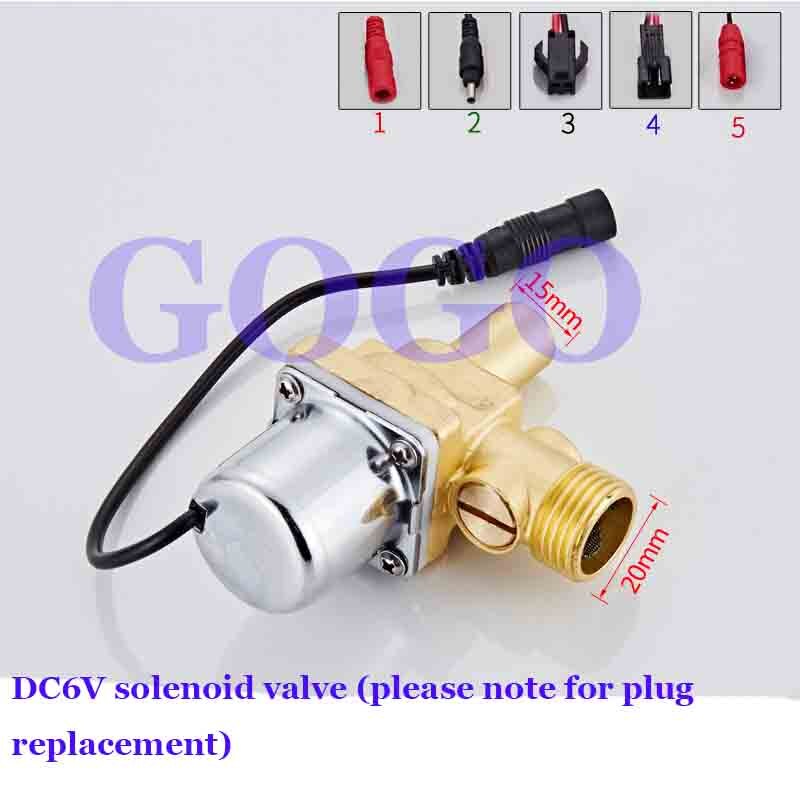 6V concealed urinal sensor, flush valve, faucet solenoid valve, urinal, urinal flusher accessories